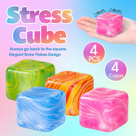 Teyva Daily blue stress cube eases tension during breaks.