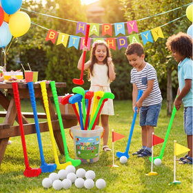 Teyva Daily backyard mini golf setup promotes active play