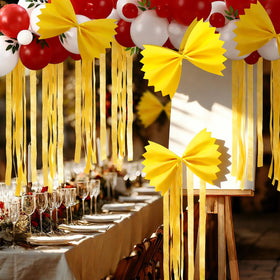 Teyva Daily yellow ribbon adds vibrant arch finishing touch