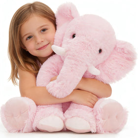 Tezituor 19.6 inch plush elephant for cozy hugs and imaginative play.