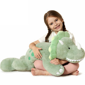 Tezituor 32-inch dinosaur stuffed animal, a cuddly sleep companion and decor piece.
