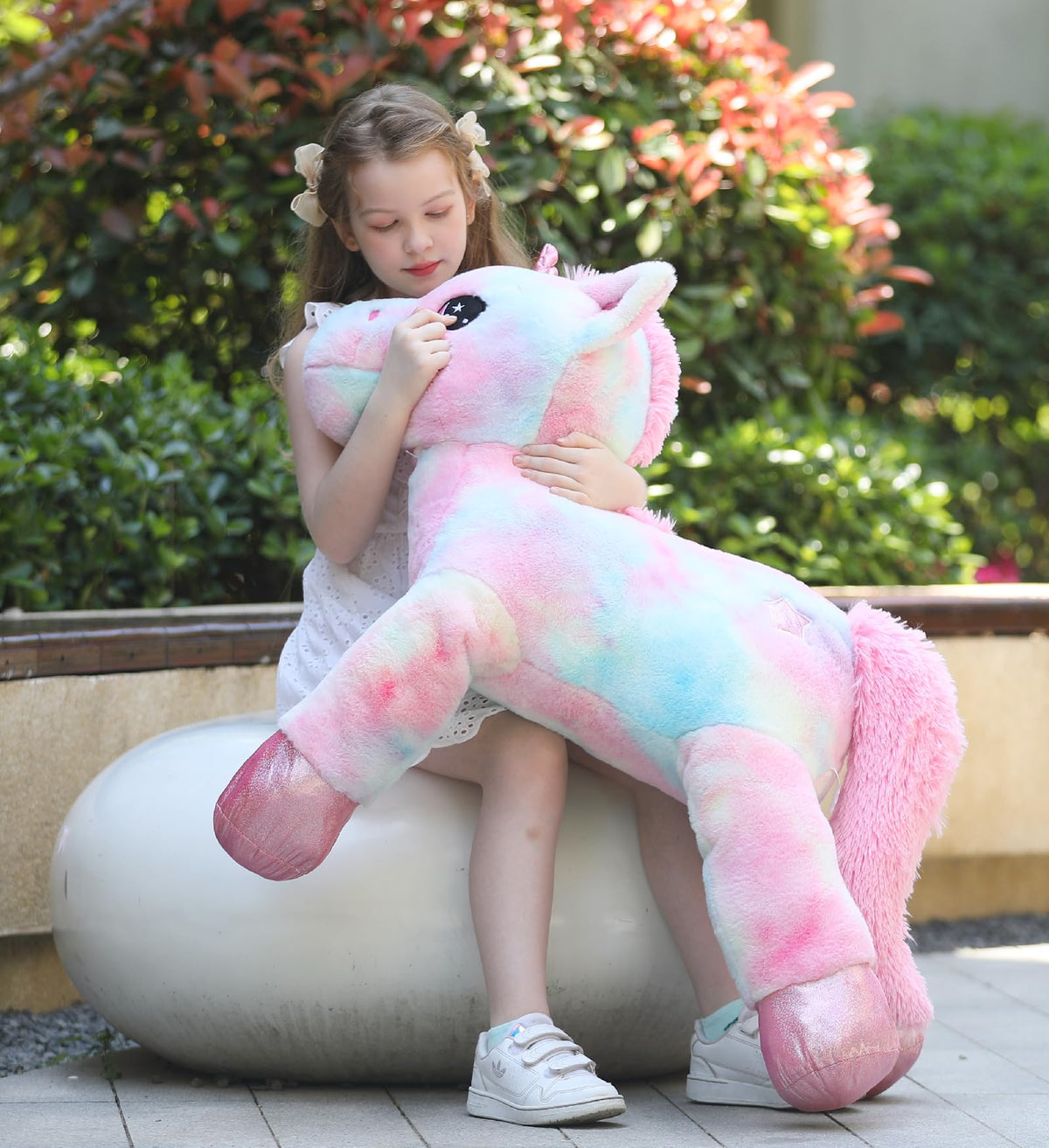 Tezituor 43in unicorn plush gift-ready appearance for holidays