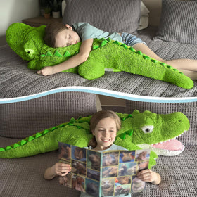 Tezituor alligator plush adds soft decor to any room.