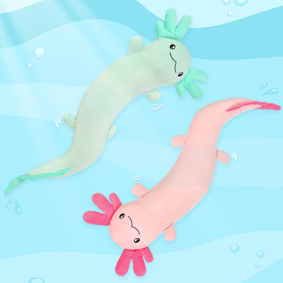 Tezituor axolotl car backseat pillow is great for road trips.