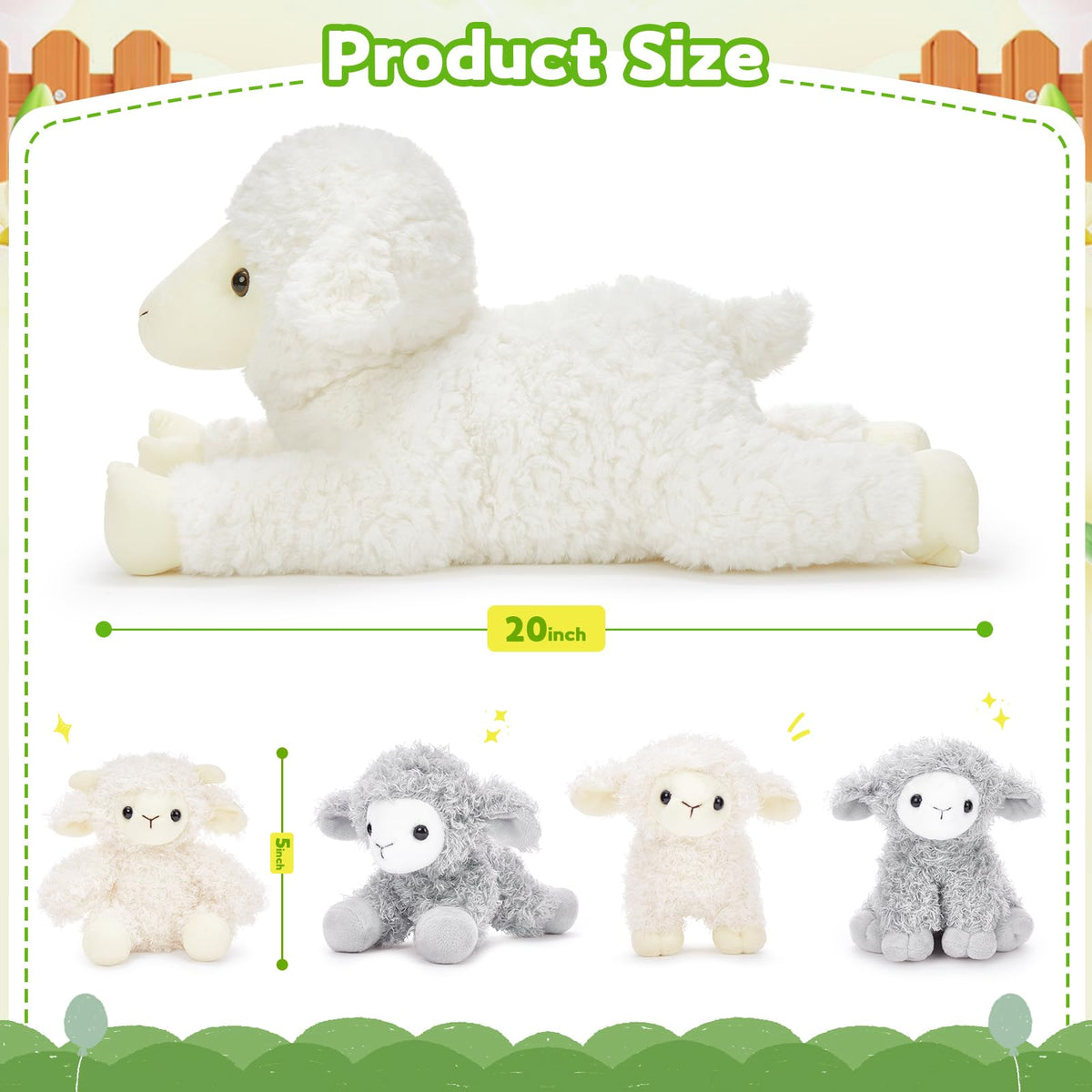 Tezituor baby lambs inside mommy lamb for imaginative play