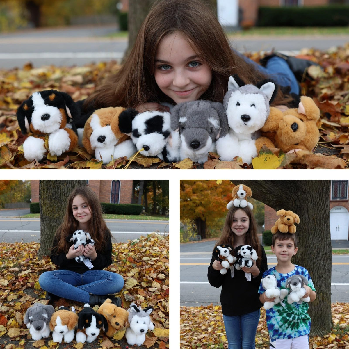 Tezituor Bernese Mountain Dog plush 11-inch for imaginative play.