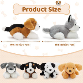 Tezituor Husky plush 11-inch for cuddle moments and room decor.