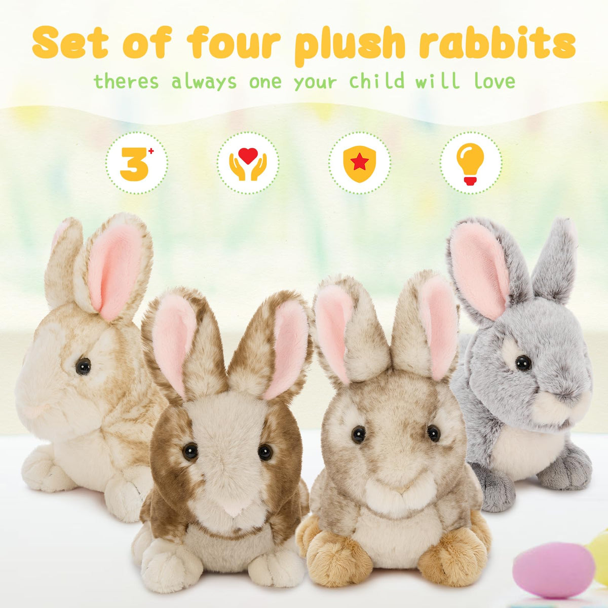 Tezituor bunny plush makes a thoughtful birthday or holiday gift.