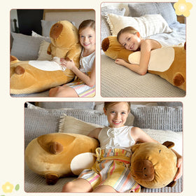 Tezituor capybara pillow cute decor accent suits living rooms and bedrooms.