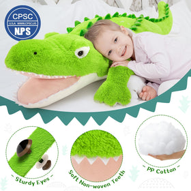 Tezituor crocodile plush enhances kids' rooms as a playful accent.
