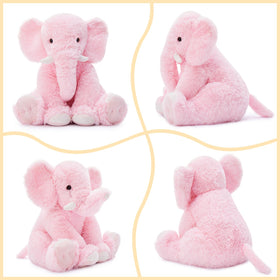 Tezituor cute-face elephant with durable stitching ensures safe playtime fun.