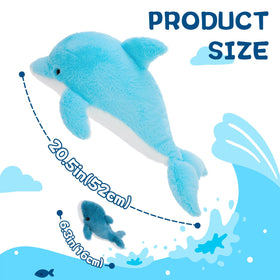 Tezituor dolphin plush with realistic details sparks ocean-themed imagination