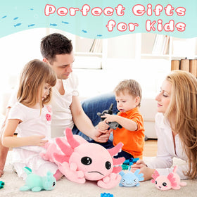 Tezituor giant axolotl plush care instructions—gentle care keeps softness lasting.