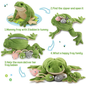 Tezituor giant mommy frog inside-babies shows hidden 5-in-1 design
