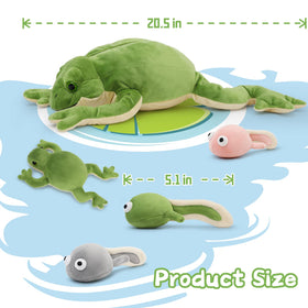Tezituor giant mommy frog soft-pillow-form for cuddle and decor