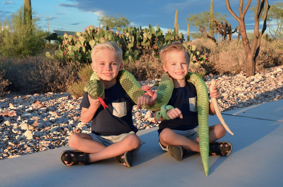 Tezituor snake eggs green plush, curious eggs to explore with kids