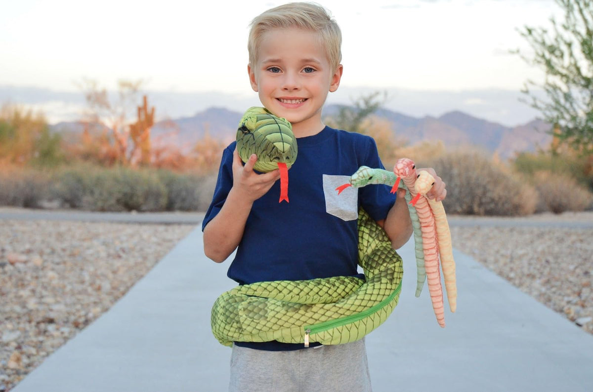 Tezituor giant snake full set plush, cozy family storytelling companion