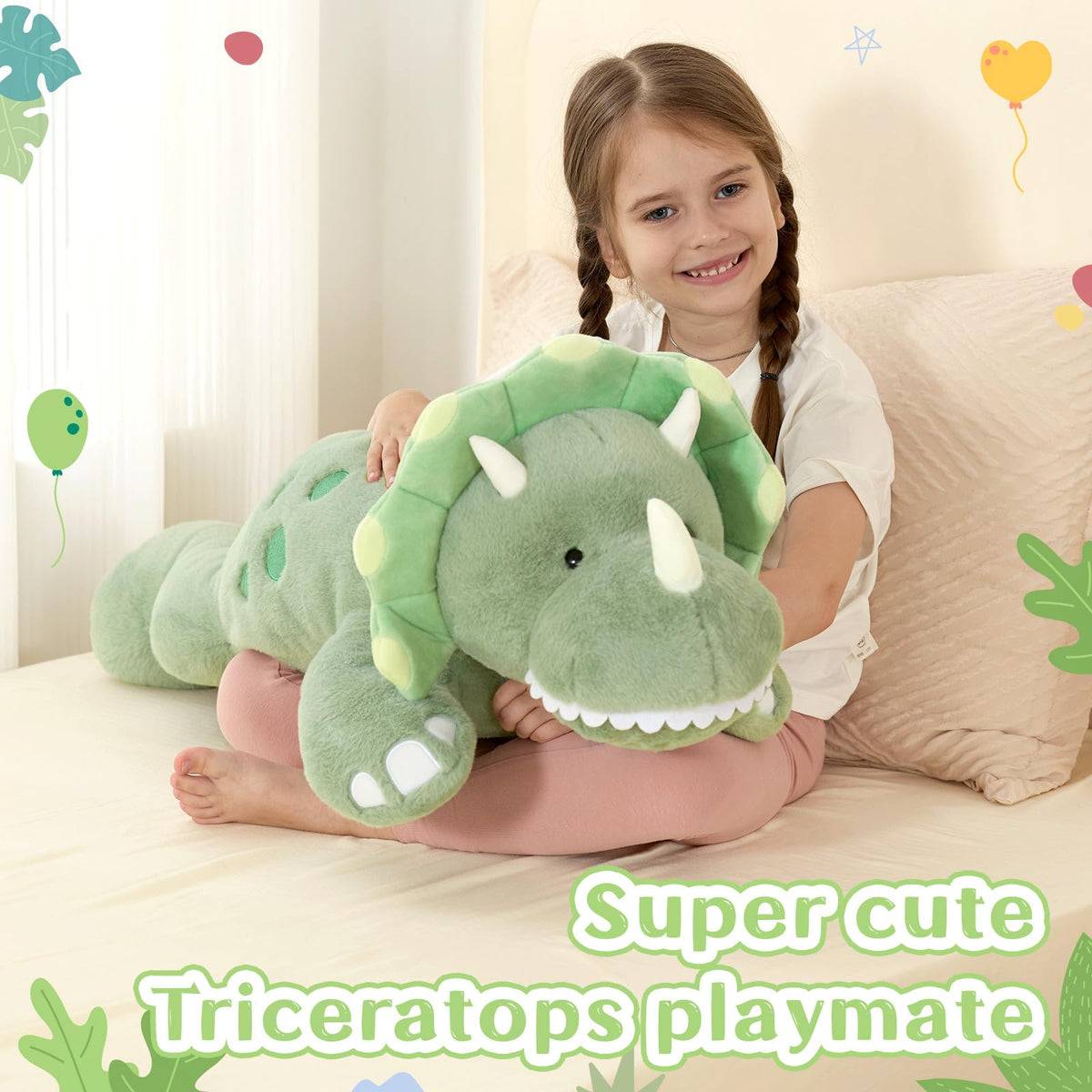 Tezituor glow-in-the-dark dinosaur horns for nighttime fun and mood lighting.