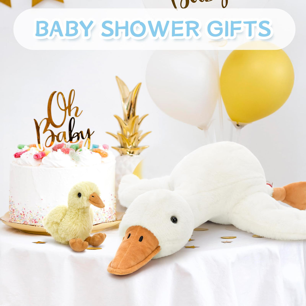 Tezituor large goose plush is a comforting birthday or holiday gift