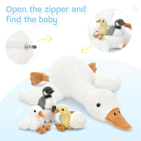 Tezituor goose hugging pillow, soft and safe for all ages