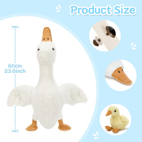 Tezituor mother goose with babies plush supports imaginative nurturing play