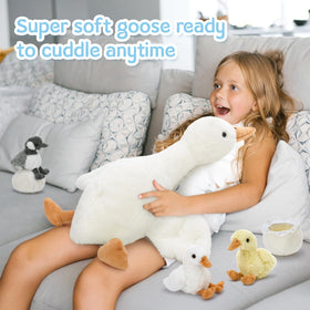 Tezituor goose plush with safe stitching ensures kid-friendly fun