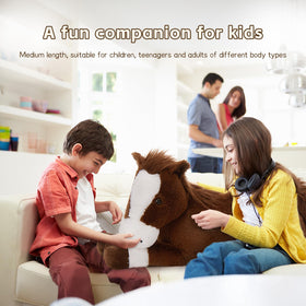 Tezituor horse plush as a bed-time companion for restful evenings.