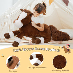 Tezituor horse plush gifted for birthdays or holidays to show affection.