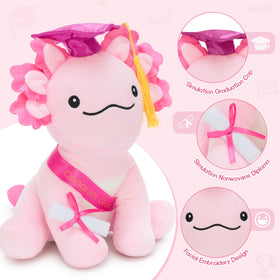 Tezituor axolotl plush emphasizing soft material and safe stuffing