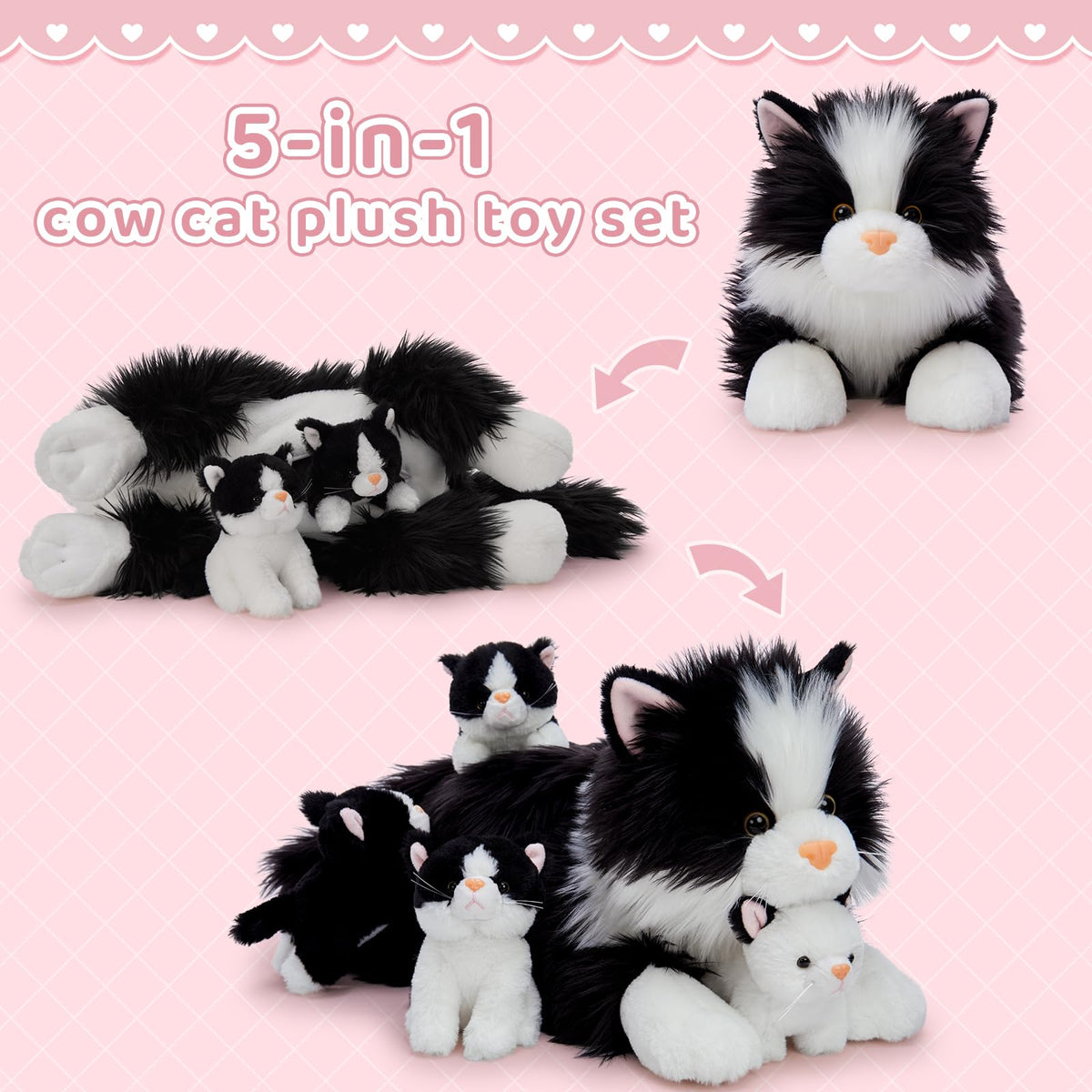 Tezituor large cat plush makes a memorable gift for special occasions.