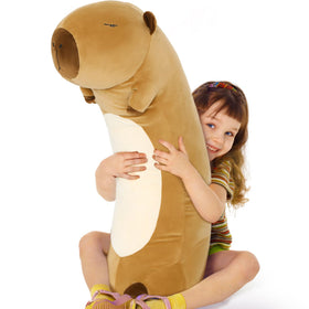 Tezituor long capybara pillow full view for comfy lounging and support.