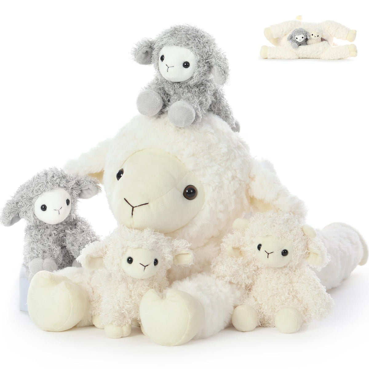 Tezituor mommy lamb plush 20-inch cuddle companion for kids