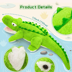 Tezituor crocodile plush offers soft, resilient cuddle moments.