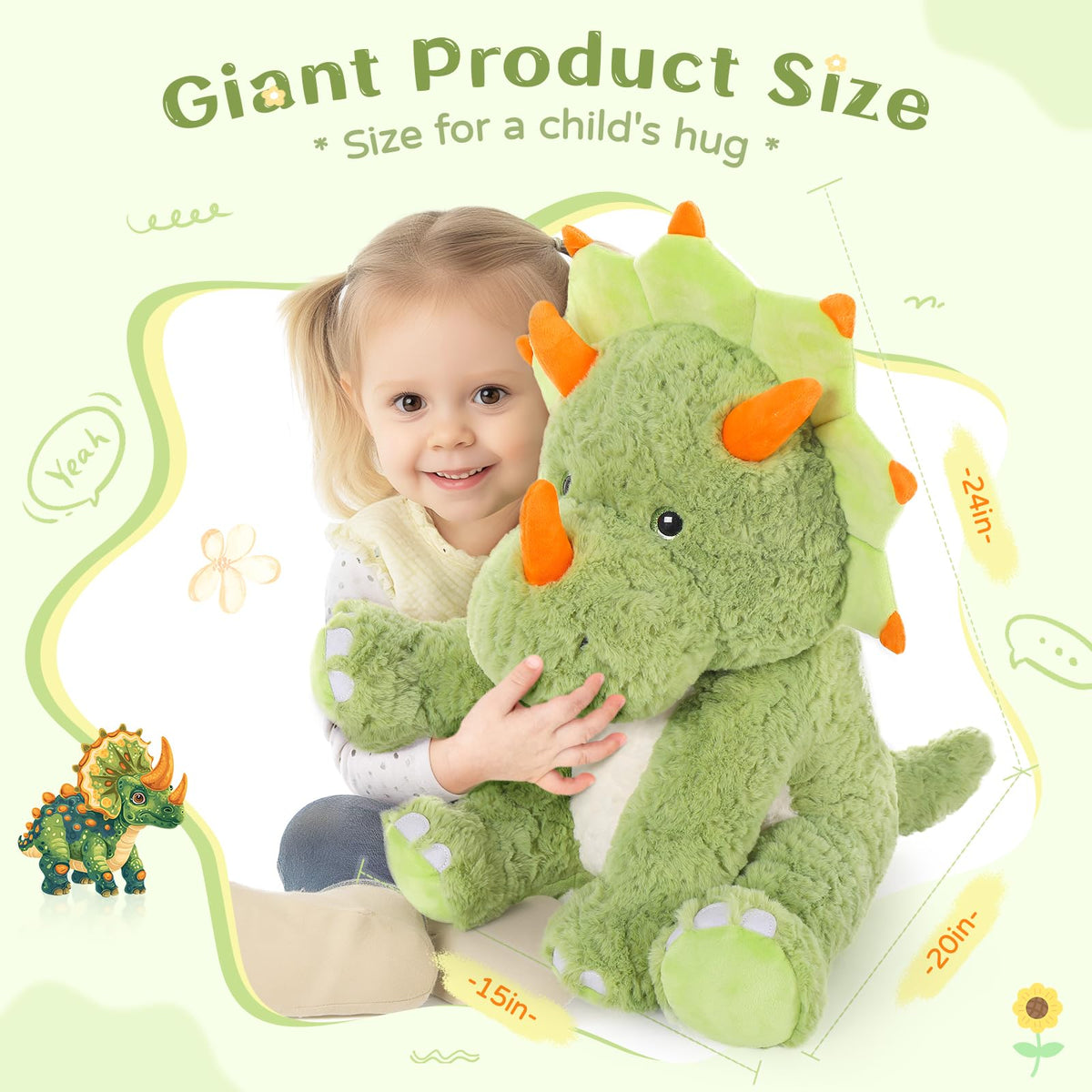 Tezituor safety eyes secured plush ensures durable playtime.