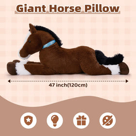 Tezituor soft pony plush serves as a bedtime companion for kids