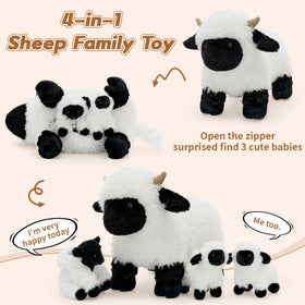 Tezituor Valais Blacknose lamb plush 3 with removable coat for dress up