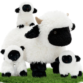 Tezituor Mama Valais Blacknose sheep 18 inch plush for cuddling and storytelling