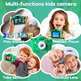 Tezousi kids camera compact lightweight body fits small hands