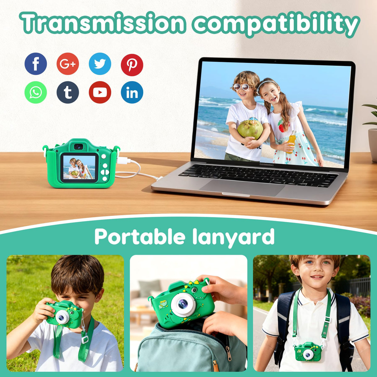 Tezousi kids camera rechargeable battery for extended shooting sessions