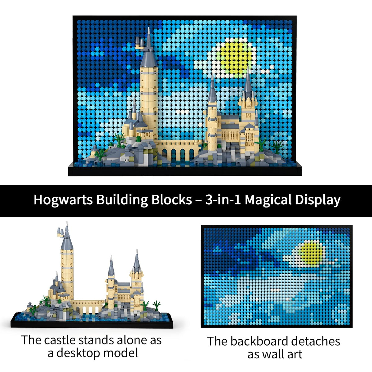 TG BLOCKS Freestanding or wall-mounted display fits shelves or walls