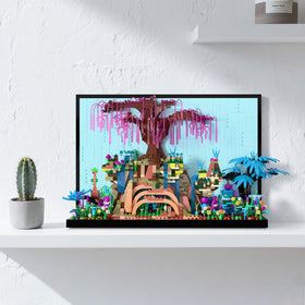 TG BLOCKS Micro Brick Tree of Life display-size creates a bold desk centerpiece