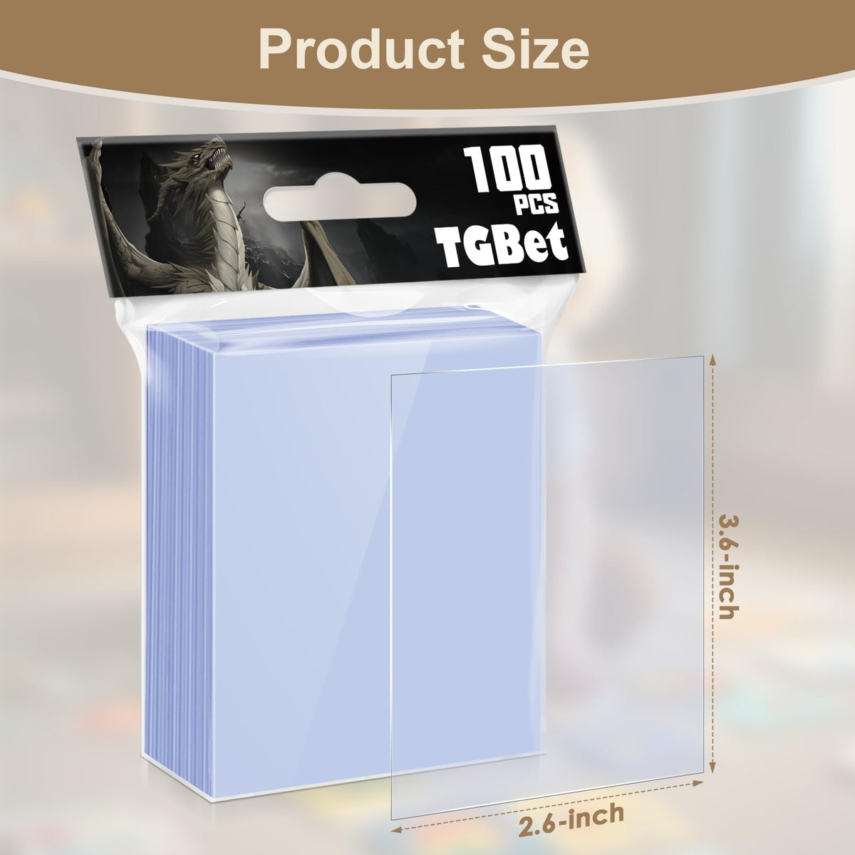 TGBet top-loader sleeves keep cards secure during handling and display