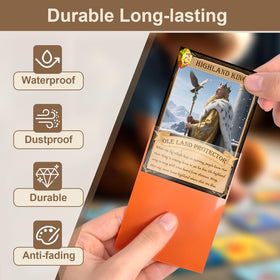 TGBet durable polyethylene sleeves provide water resistance and lasting card protection.