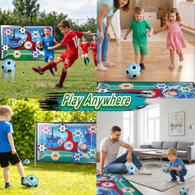 TGHIJKK wall-mounted sticky hooks enable versatile indoor wall soccer fun.