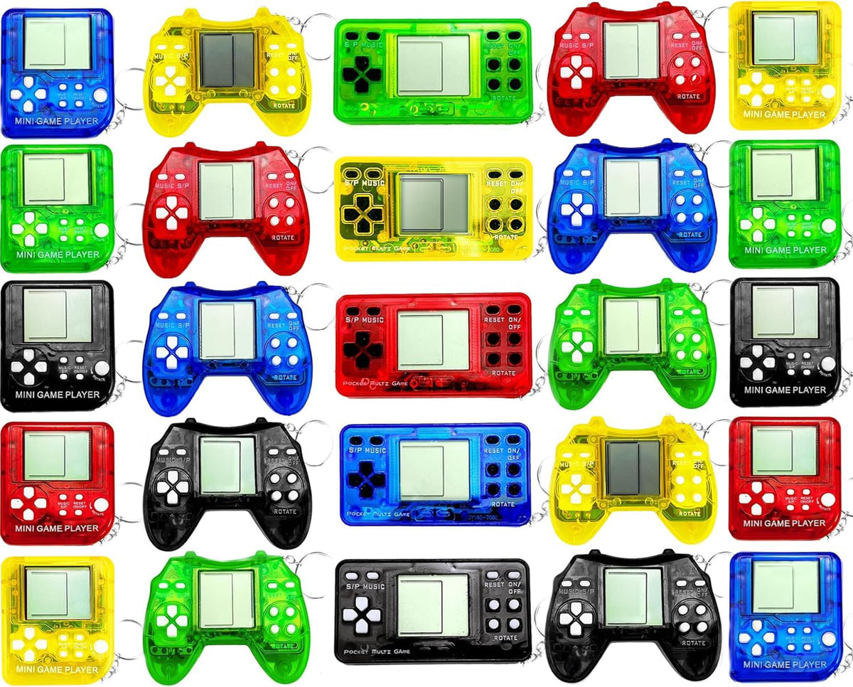TGIQROVE 25-pcs video game keychains for party favors and gifts