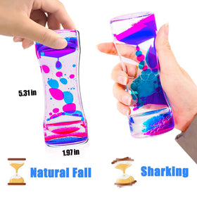 TGIQROVE liquid motion bubbler demonstrates relaxing dual-color droplets for focus and classroom fun.