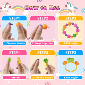 TGJH Pop Beads child creating jewelry – hands-on activity boosts fine motor skills.
