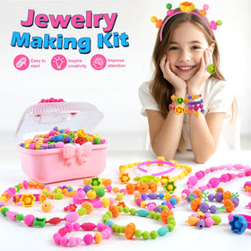 TGJH Pop Beads colorful beads close-up – vibrant pieces spark color recognition and creativity.