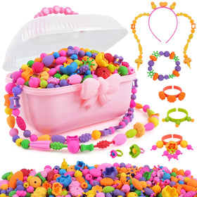 TGJH Pop Beads kit overview – portable craft fun for kids.