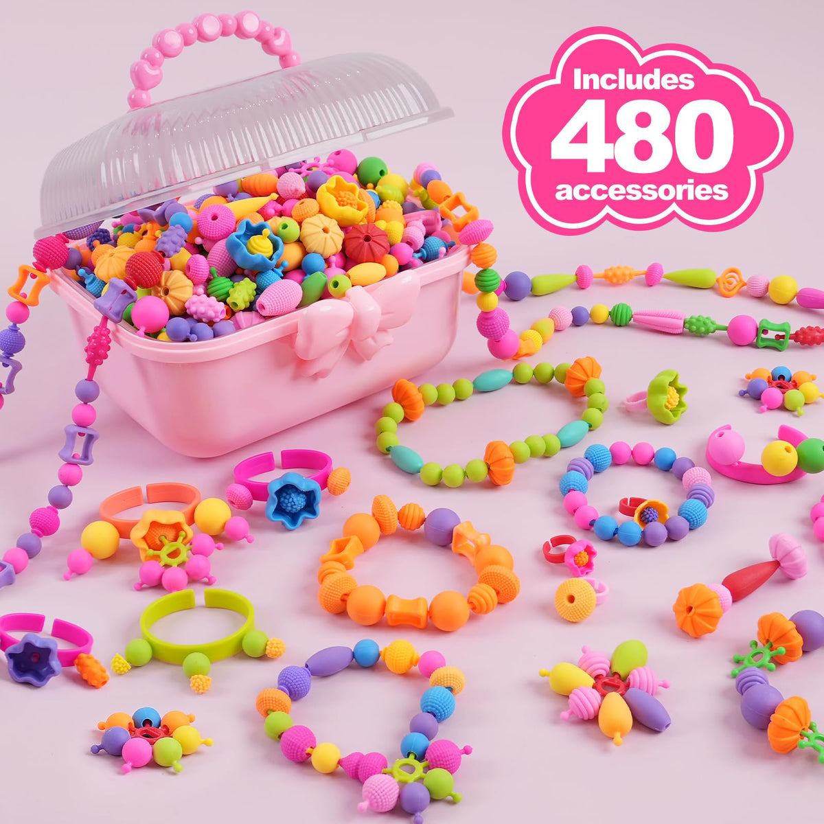 TGJH Pop Beads snapping design demo – simple snap system for quick, mess-free crafting.